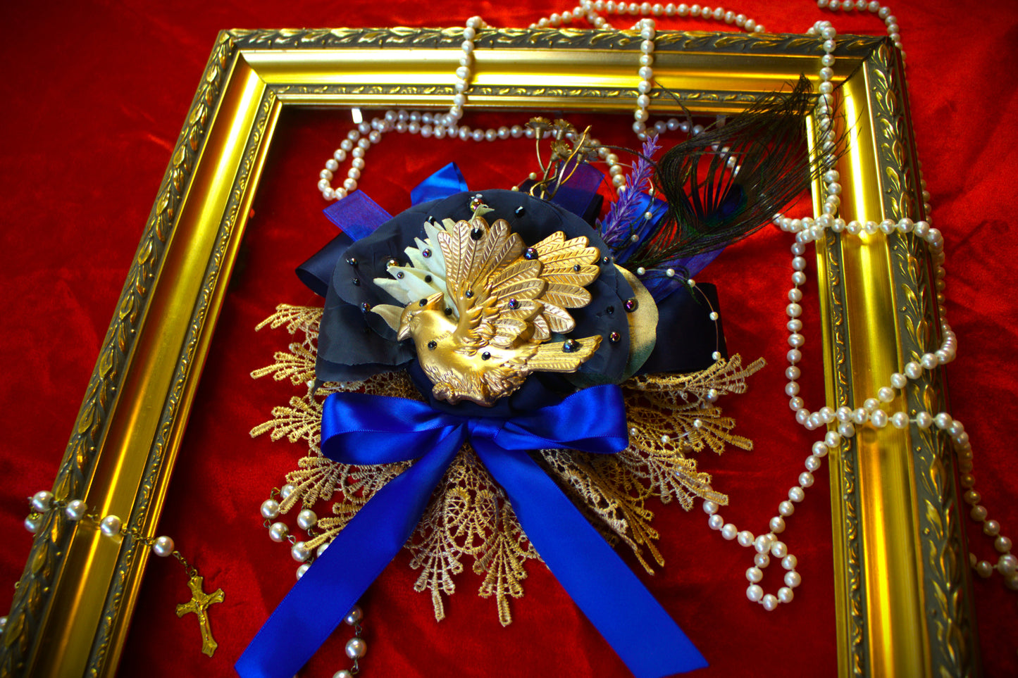 Gold Bird Fluer headpiece