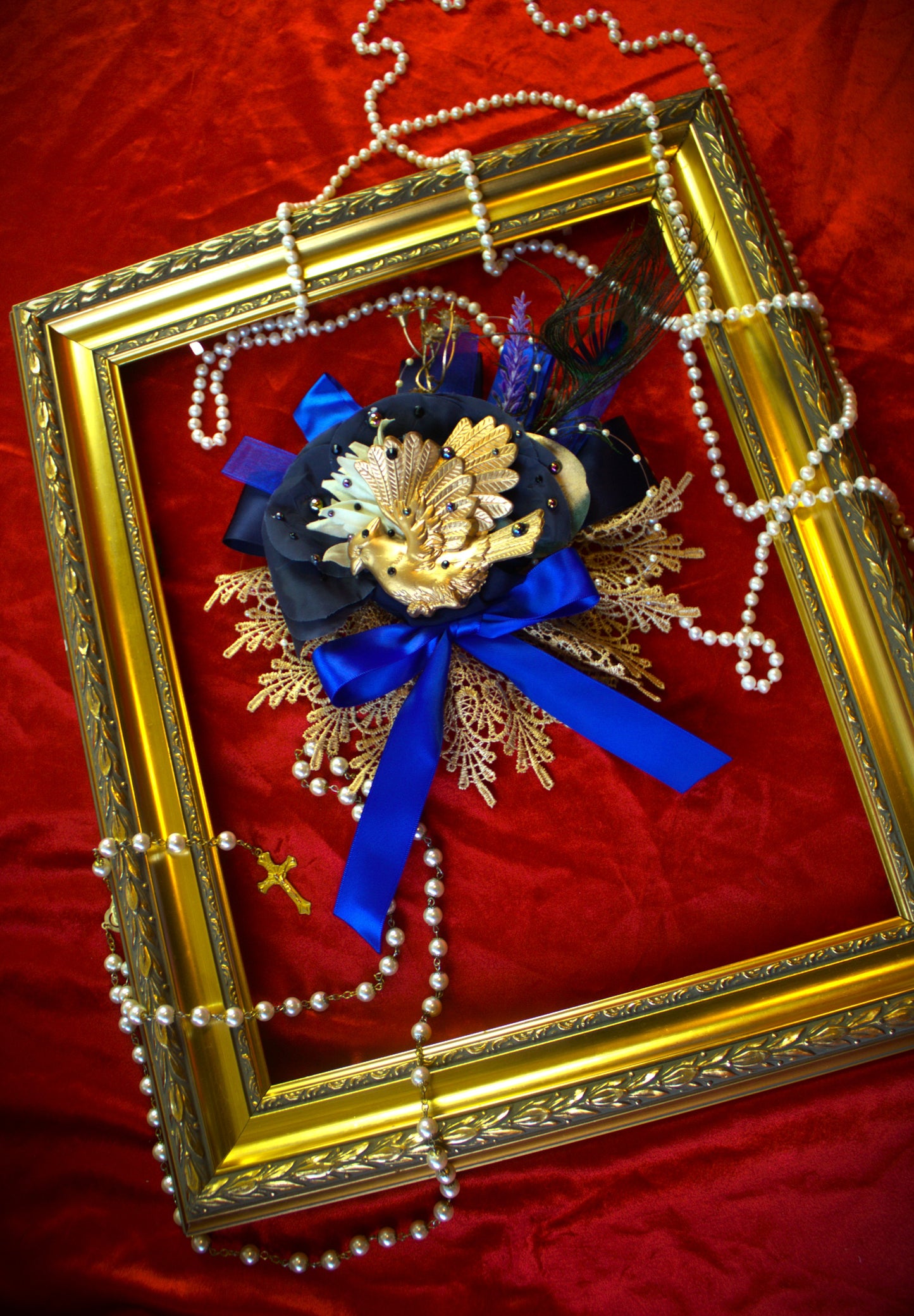 Gold Bird Fluer headpiece