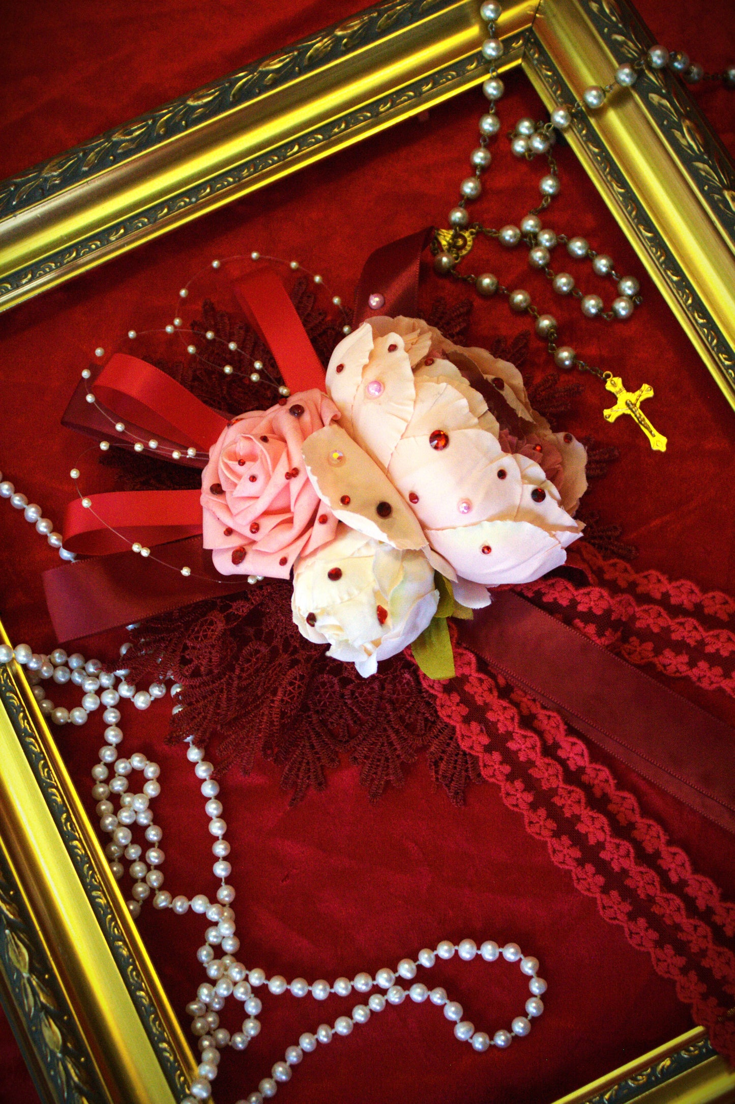 Rose Fleur headpiece