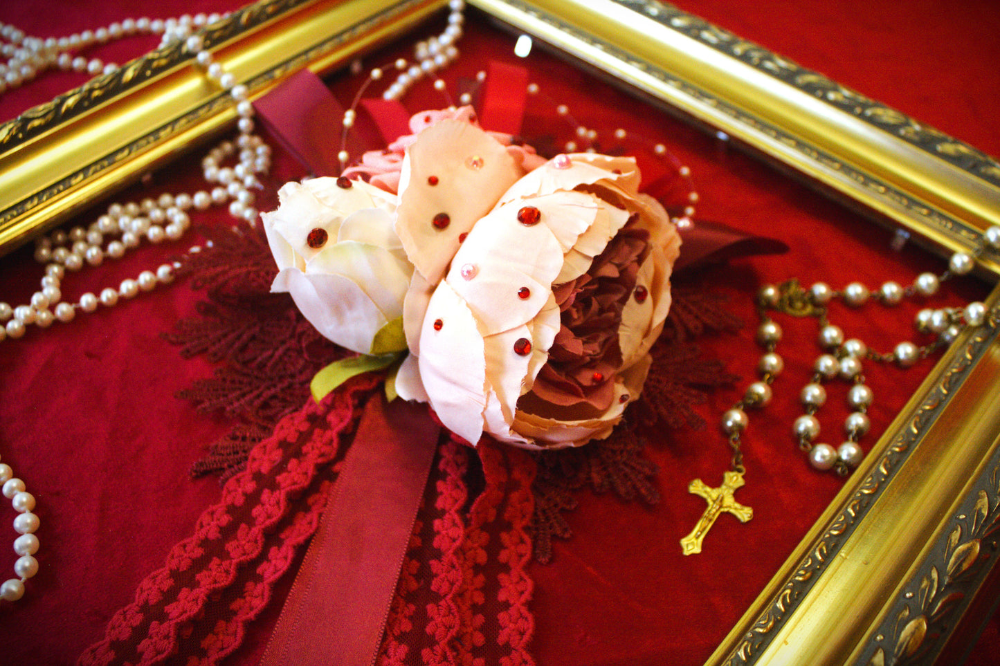 Rose Fleur headpiece