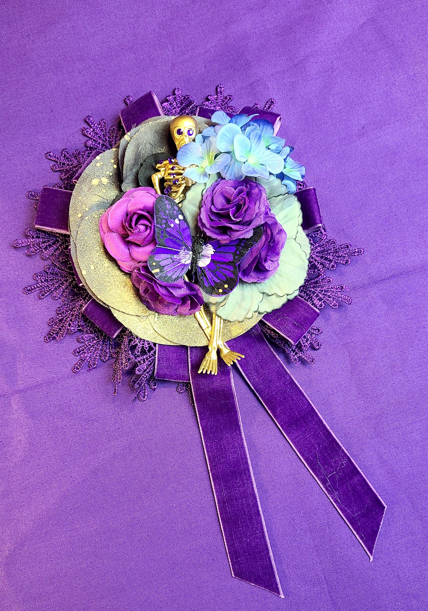 Violet Mort Floral Headpiece
