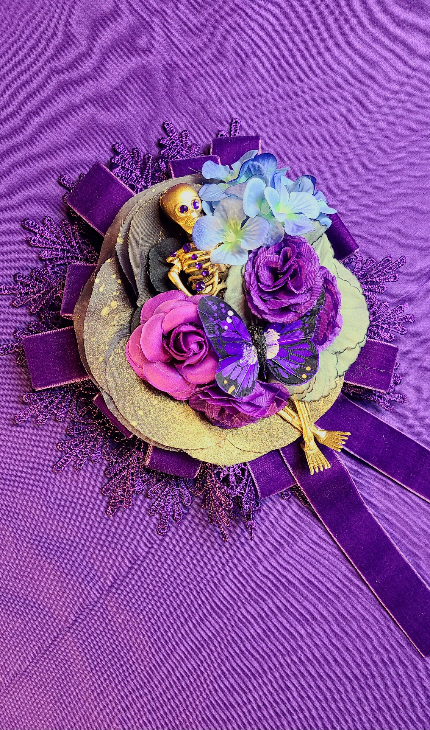 Violet Mort Floral Headpiece