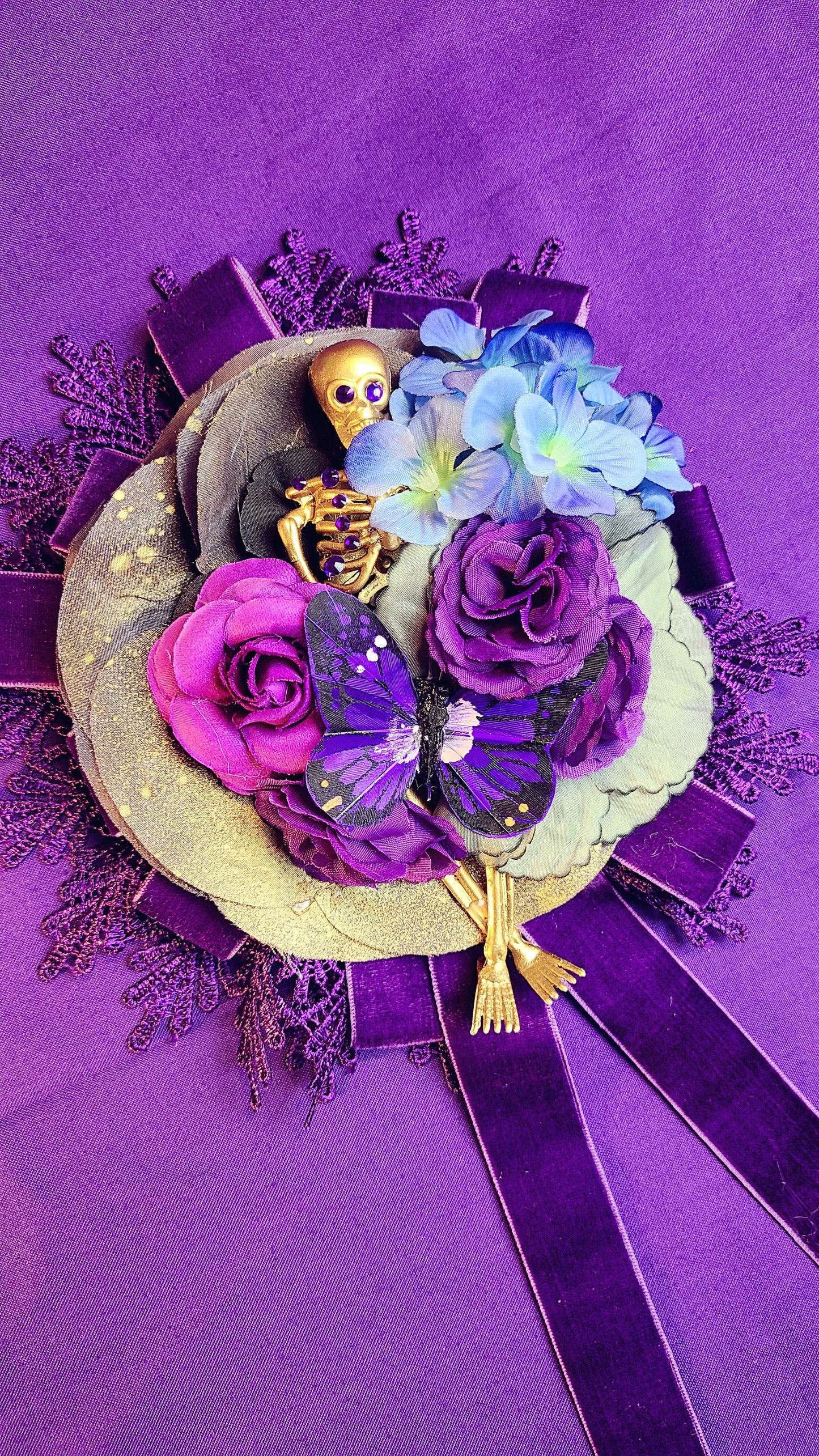 Violet Mort Floral Headpiece