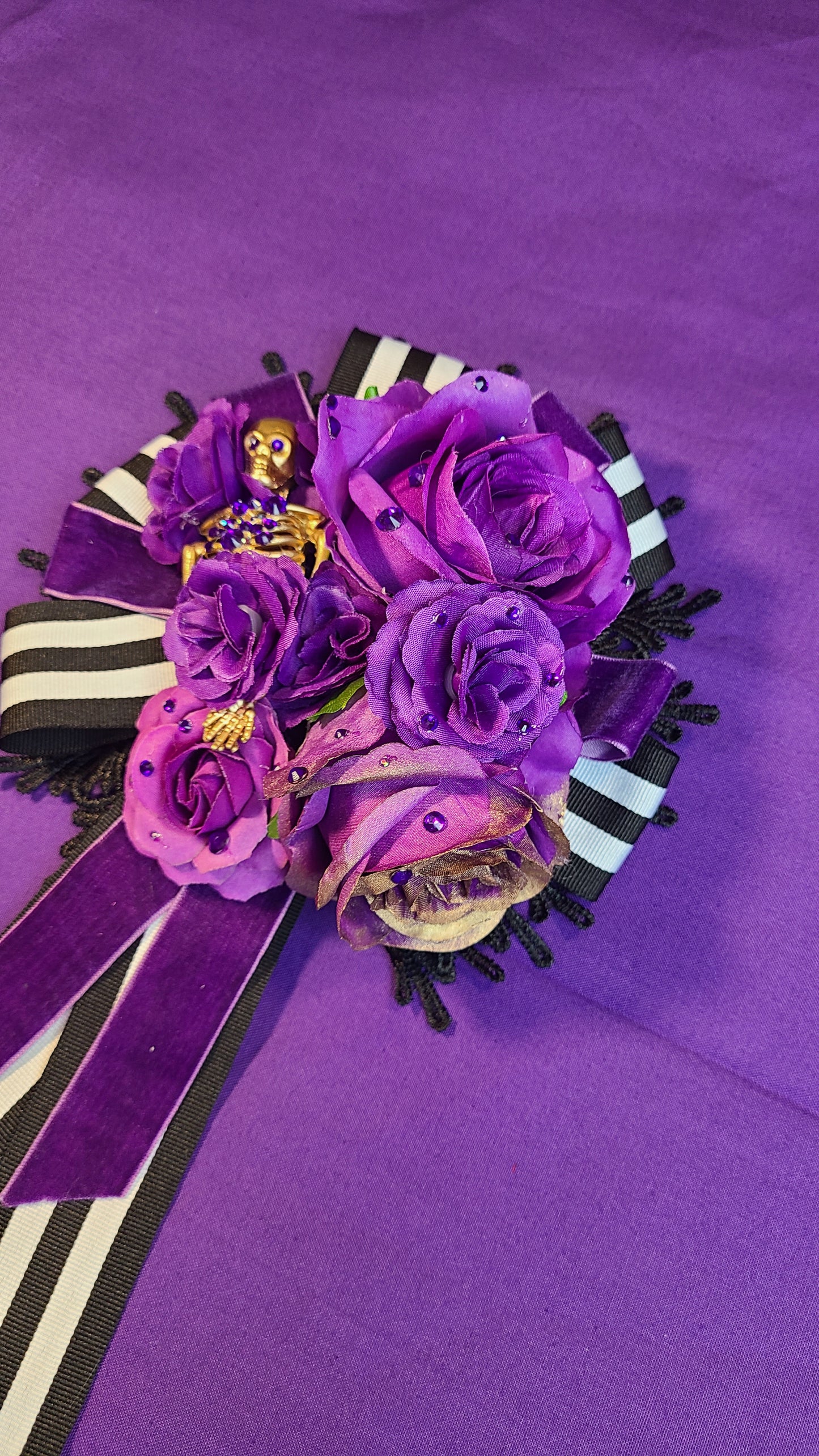 Nightmare Rose purple headpiece