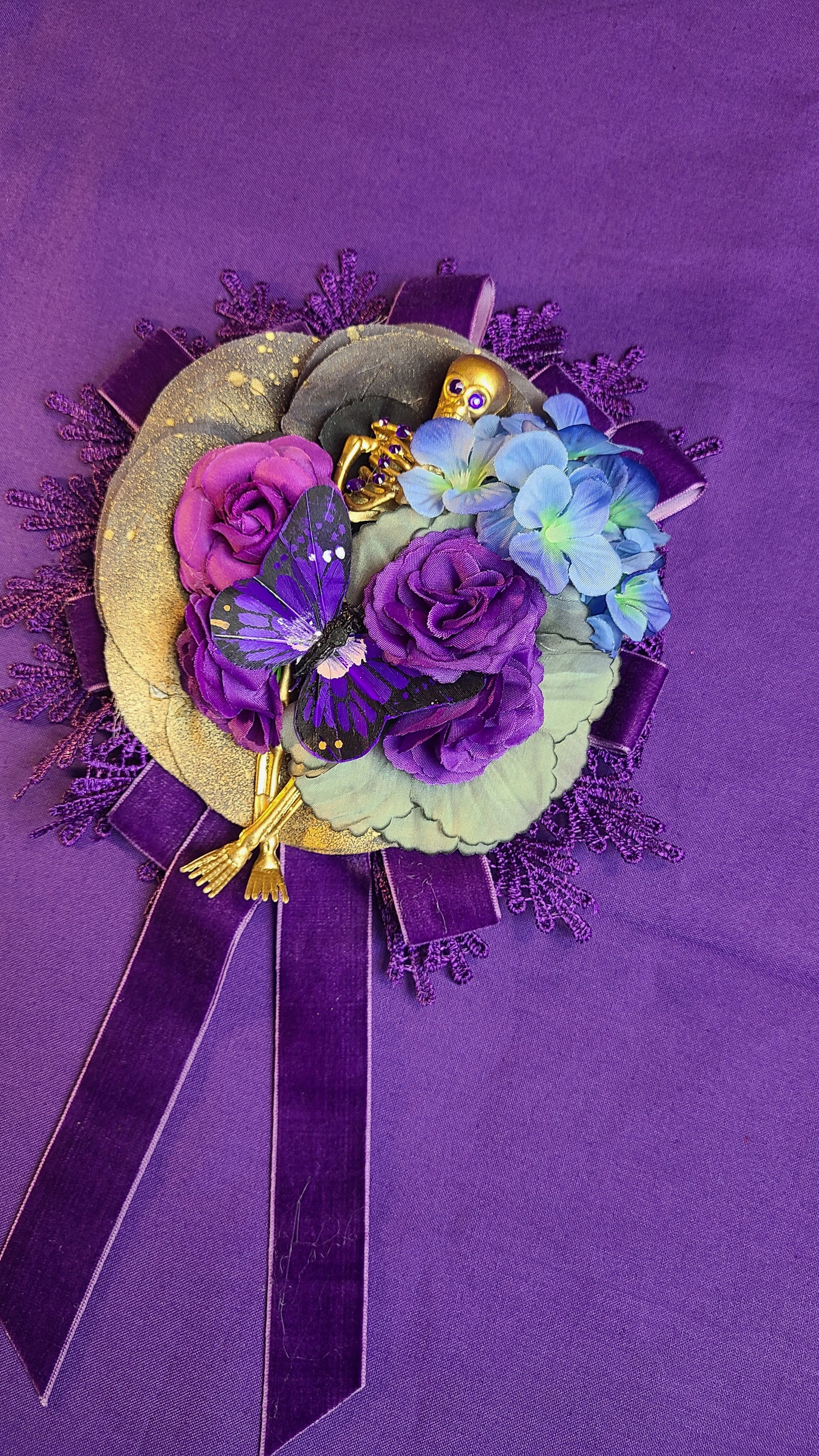 Violet Mort Floral Headpiece