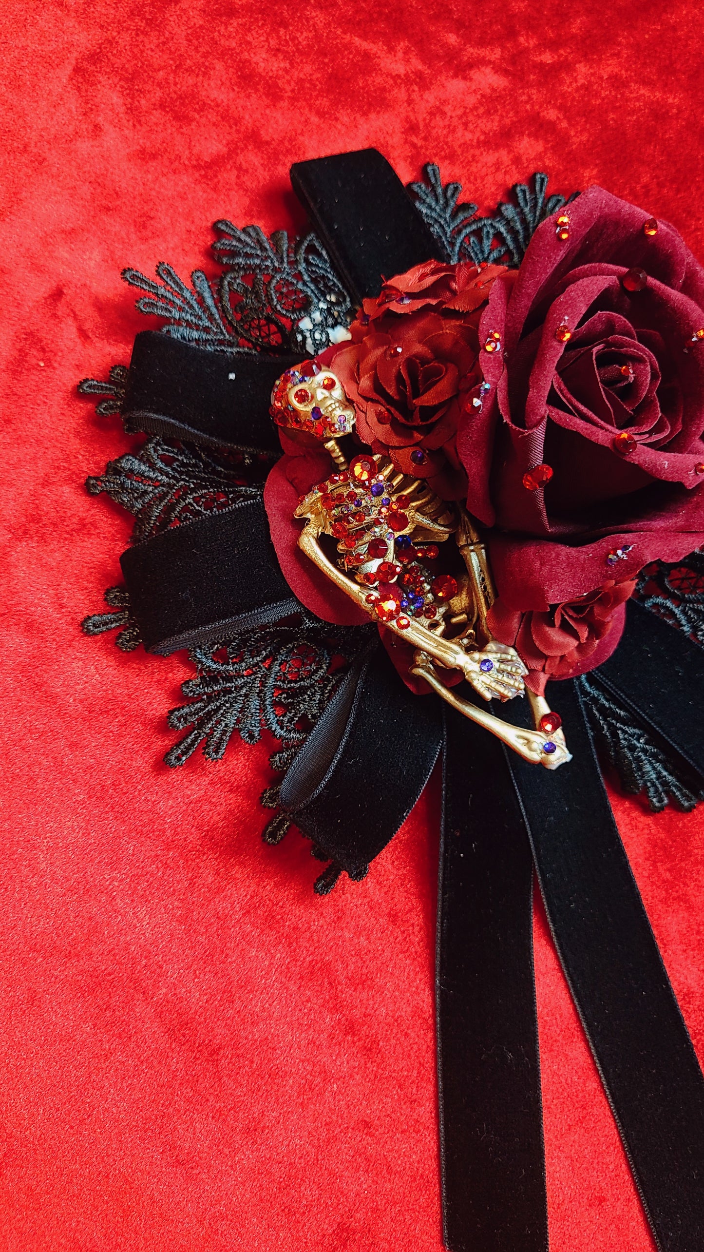 Red Rose Nightmare headpiece