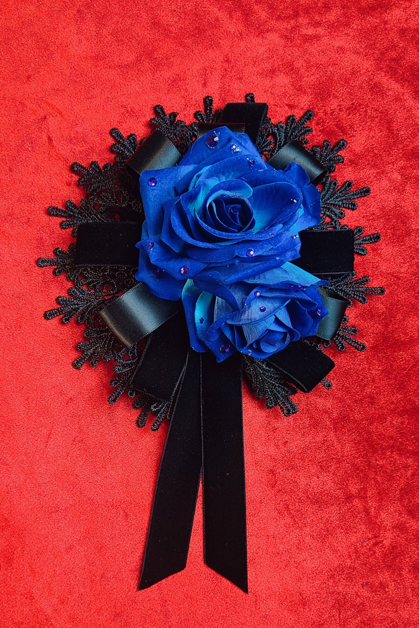 Rose bleue Headpiece
