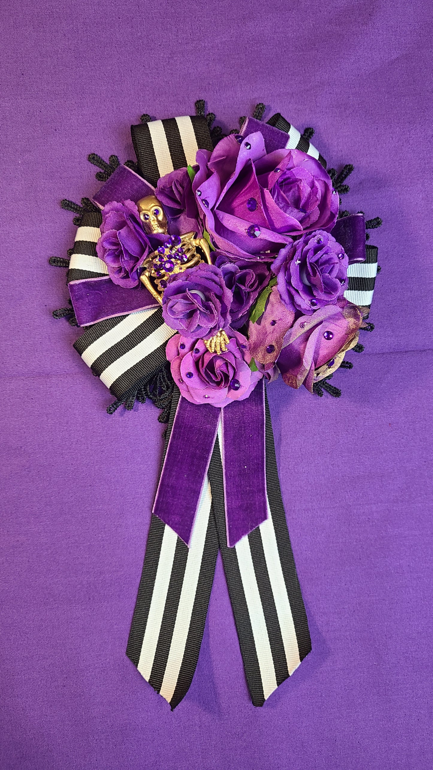 Nightmare Rose purple headpiece