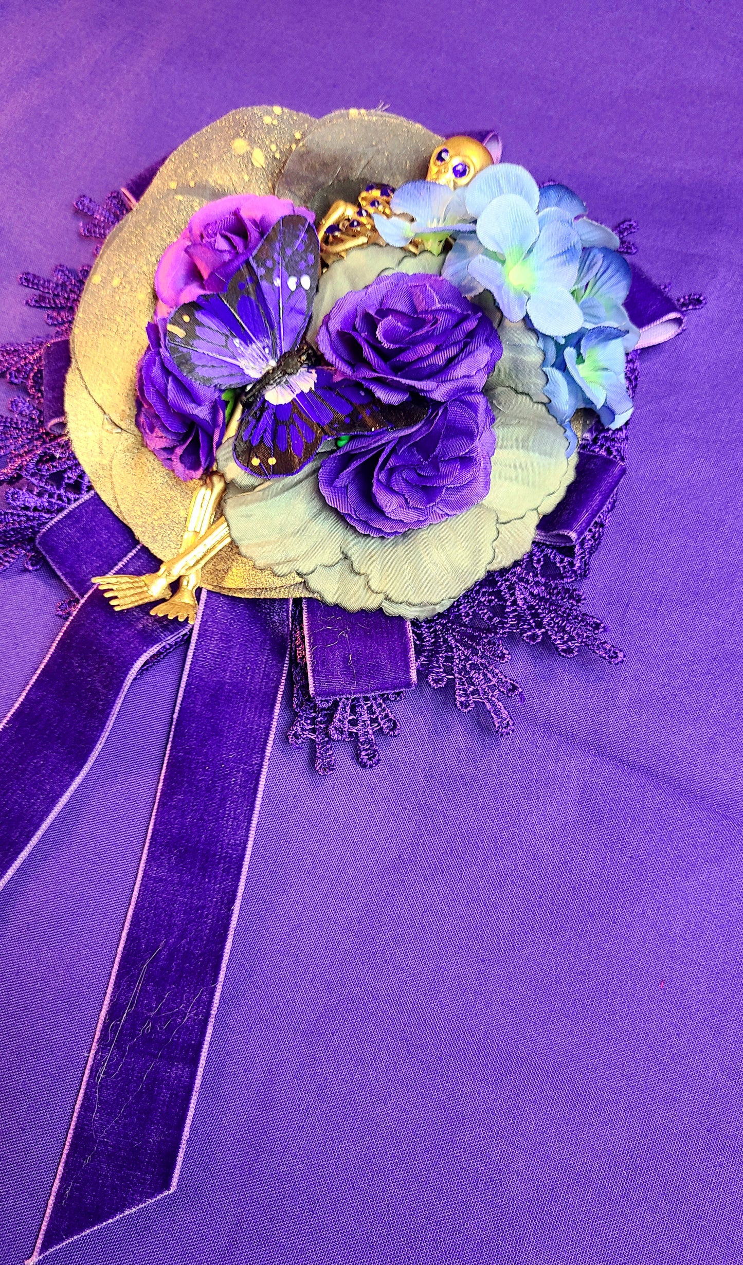 Violet Mort Floral Headpiece