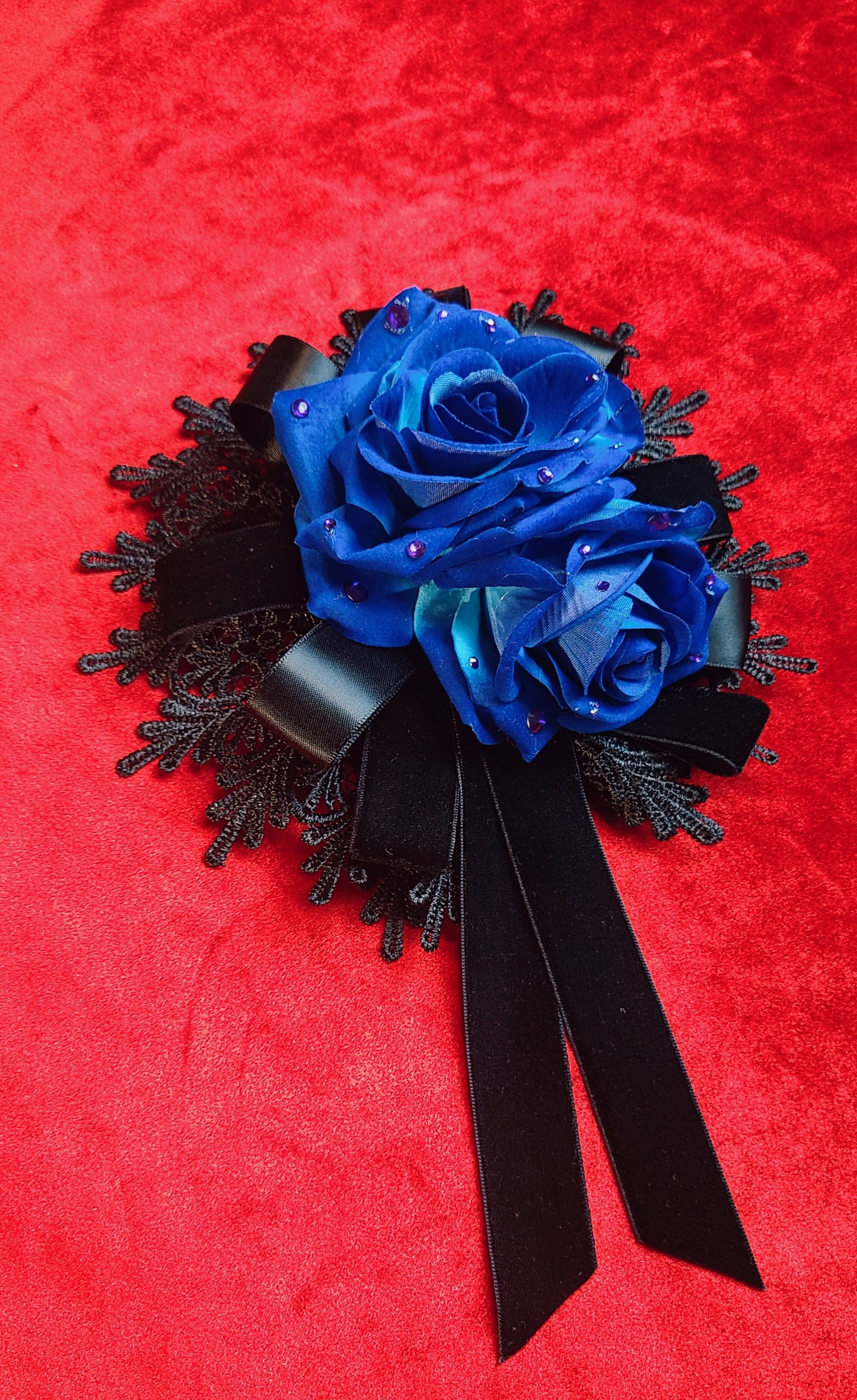 Rose bleue Headpiece