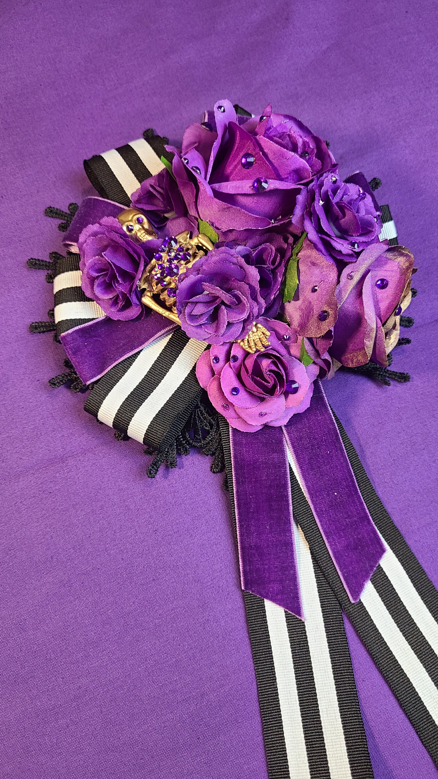 Nightmare Rose purple headpiece