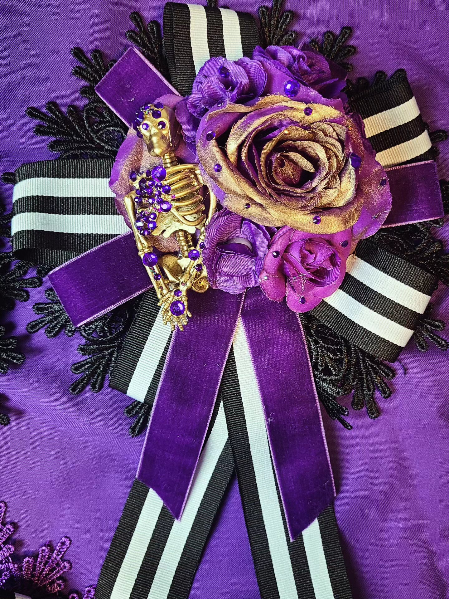 Nightmare Rose purple headpiece