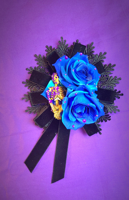 BLUE ROSE NIGHTMARE HEADPIECE