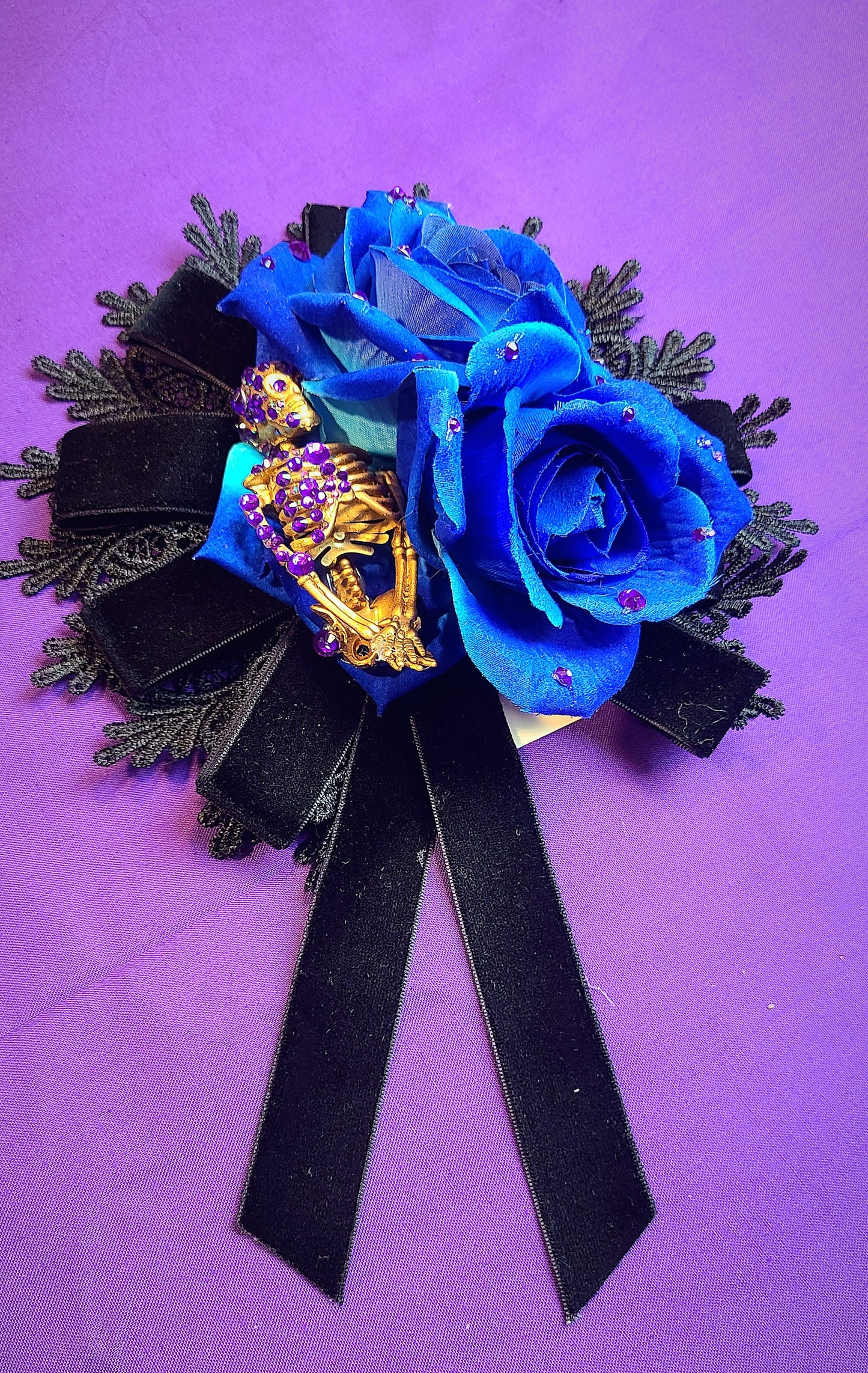 BLUE ROSE NIGHTMARE HEADPIECE