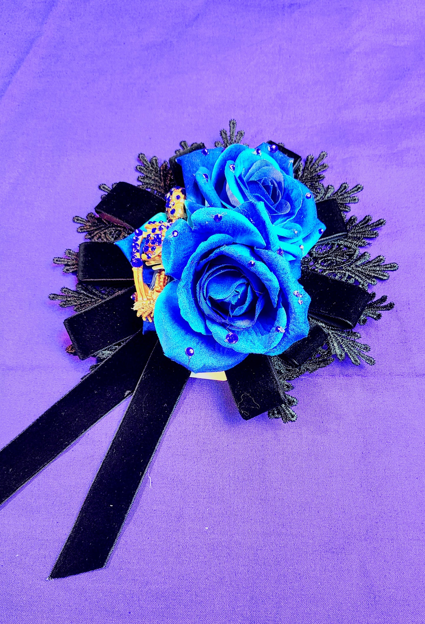 BLUE ROSE NIGHTMARE HEADPIECE