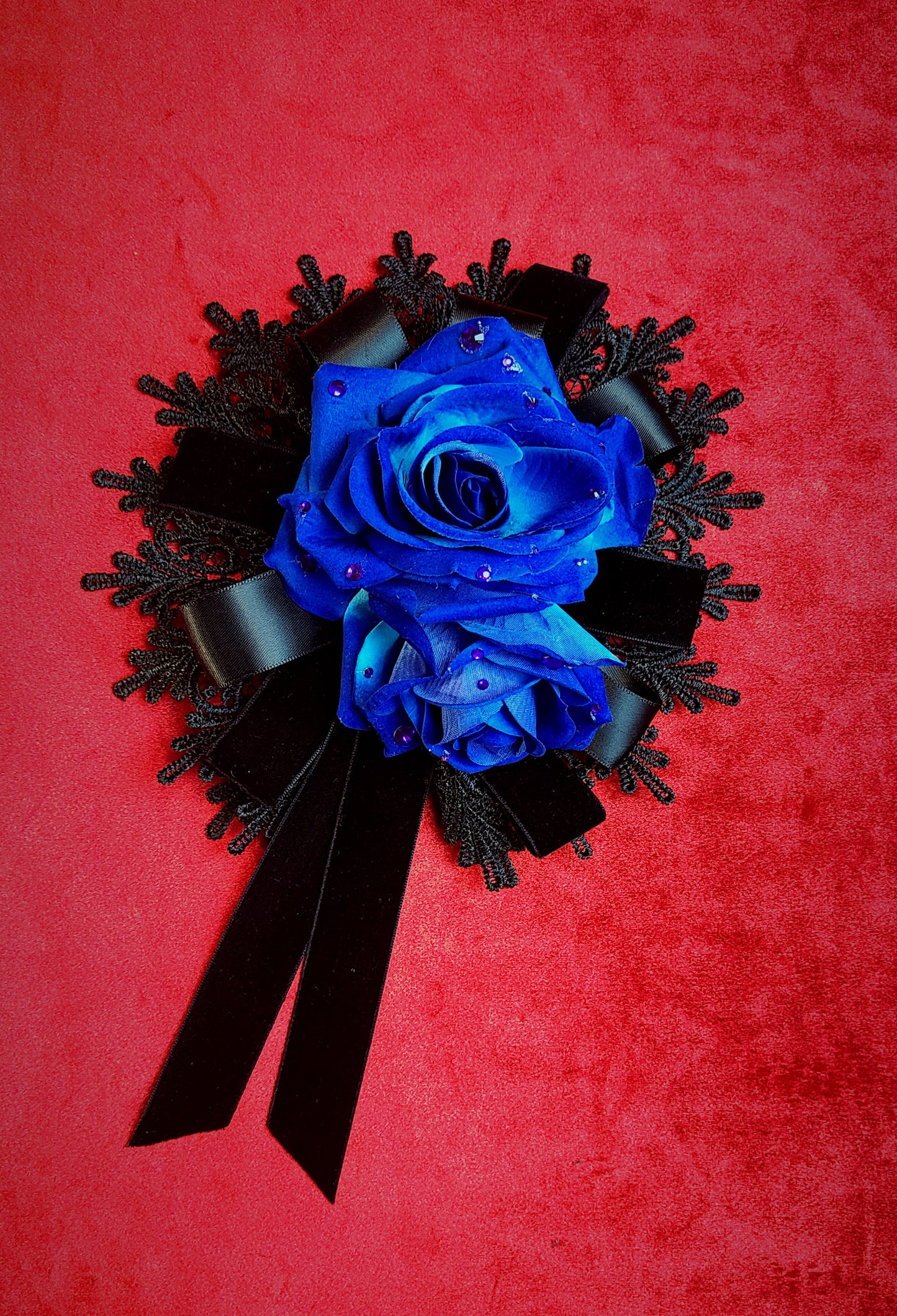 Rose bleue Headpiece